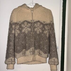 Cozy Beige and Gray Women's Jacket